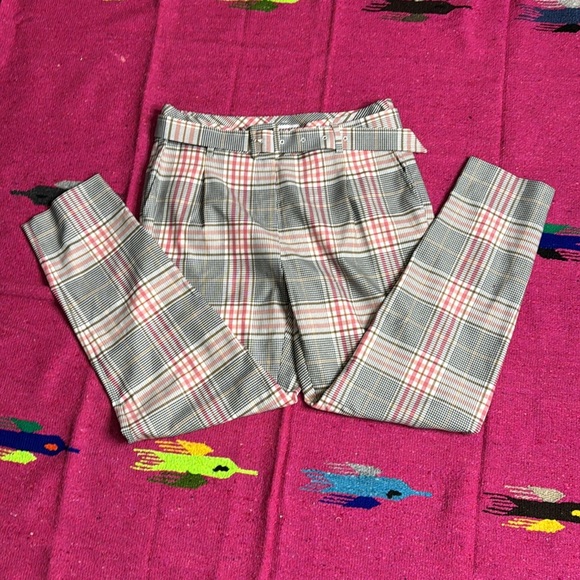 Gerry Weber Women's Preppy Plaid Cropped Trouser Dress Pants size 42 - Picture 3 of 11